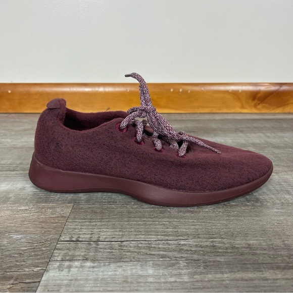 Allbirds Womens Wool Runners Shoes 9 Sneakers Comfort Casual Lightweight Maroon - Picture 6 of 10